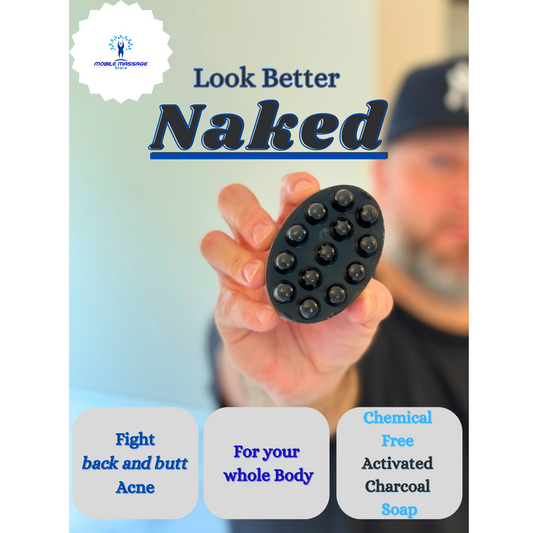 Charcoal soap to deep clean, and detox the skin of oil, dirt, and toxins