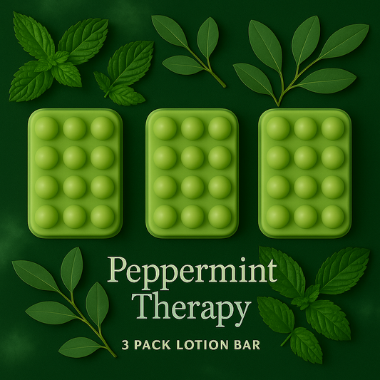 Peppermint Therapy | Tingly Body Butter Lotion Bar 3 Pack