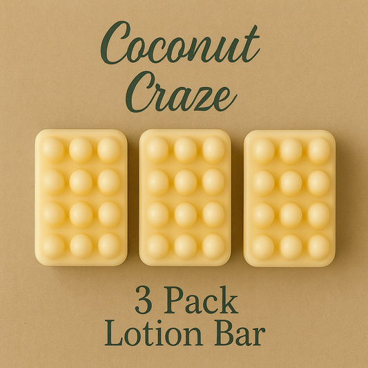 Coconut Craze | Hydrating Body Butter Lotion Bar 3 Pack