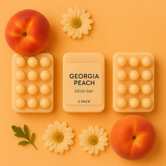 Georgia Peach | Skin Nourishing Body Butter Lotion Bar 3 Pack