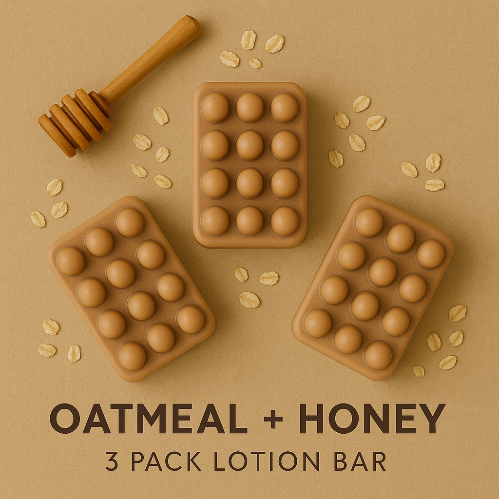 Oatmeal & Honey | Body Butter Lotion Bar 3 Pack
