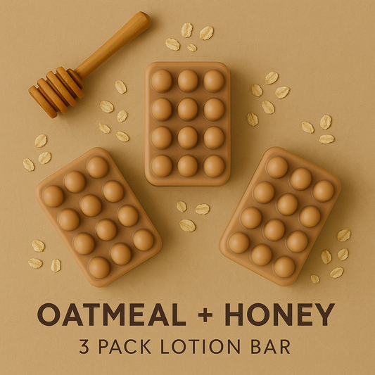 Oatmeal & Honey | Body Butter Lotion Bar 3 Pack