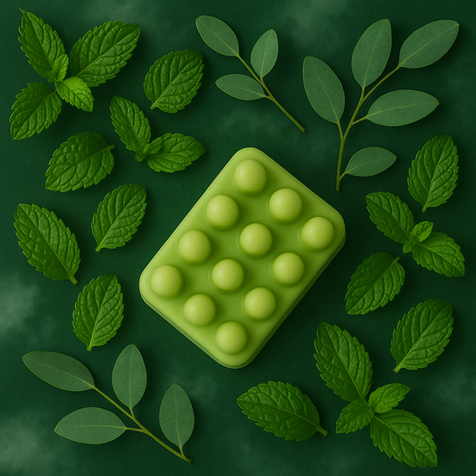 lotion bar infused with peppermint essential oil