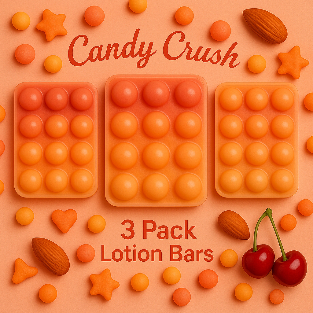 Candy Crush Bar | Moisturizing Lotion Bar 3 Pack