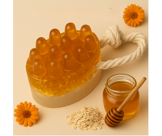 massage bar soap with turmeric & honey