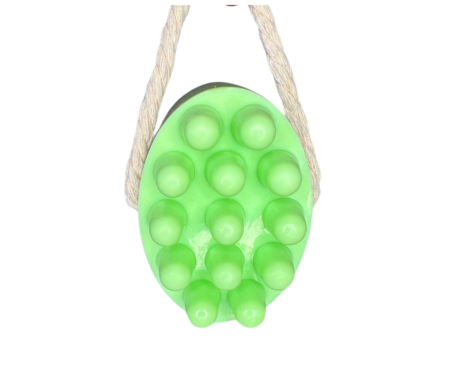 Aloe vera soap infused with coconut oil to soothe and hydrate dry irritated skin