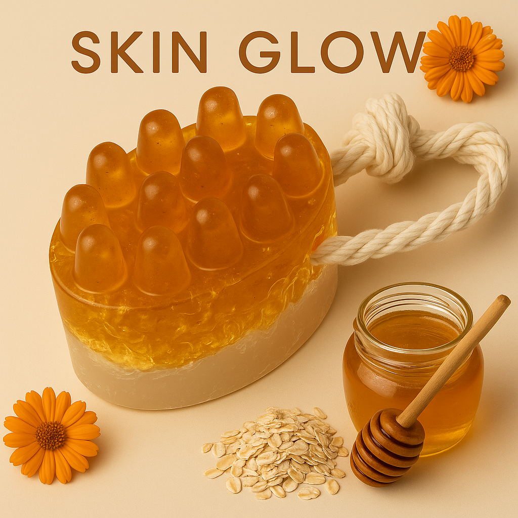Honey turmeric oatmeal soap bar