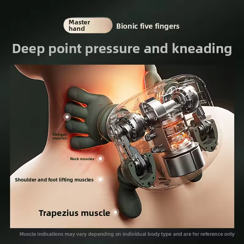 Shoulder and neck massager multifunctional home cervical massager heating