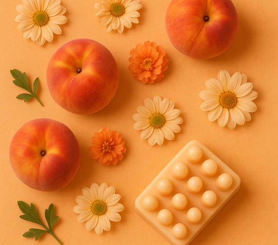 Peach skin nourishing massage lotion bar