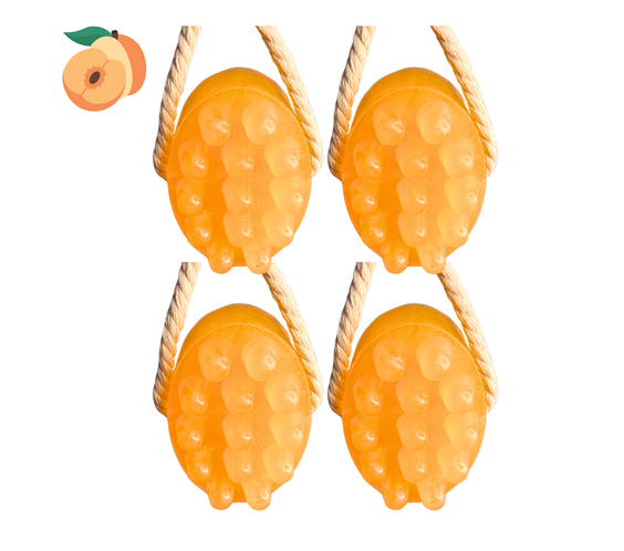 Massage soap bar infused with apricot oil & Glycerin for healthy skin 