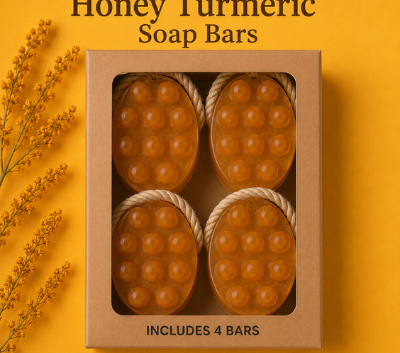 Turmeric & Honey Skin Brightening Soap | 4 Pack