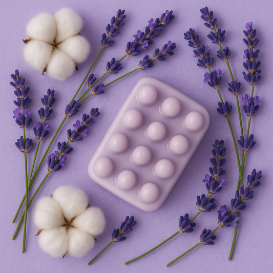 lavender essential oil infused lotion bar
