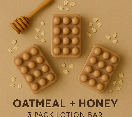 Oatmeal & Honey | Body Butter Lotion Bar 3 Pack