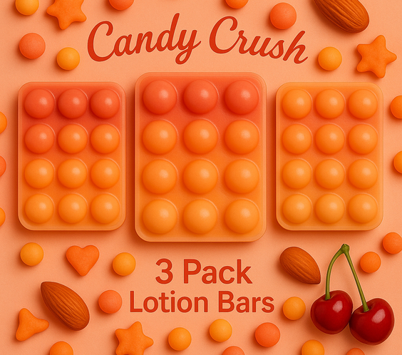 Candy Crush Bar | Moisturizing Lotion Bar 3 Pack