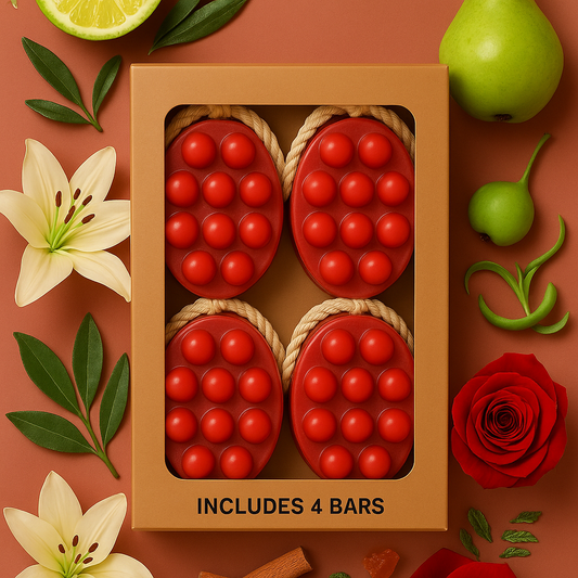 Almond Oil Infused Skin Moisturizing Soap Bar | 4 Pack Bundle