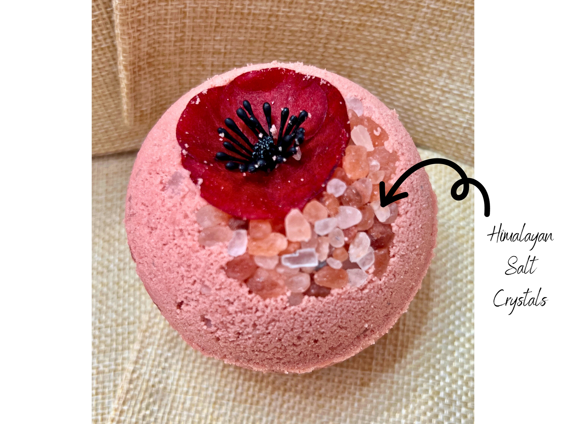 cherry Blossom Bathbomb Gift set for selfcare and Himalayan sea salt