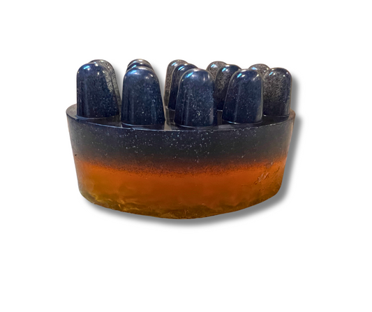 Black Soap bar with honey for face and body