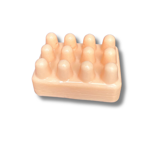 Peach solid lotion bar for dry skin